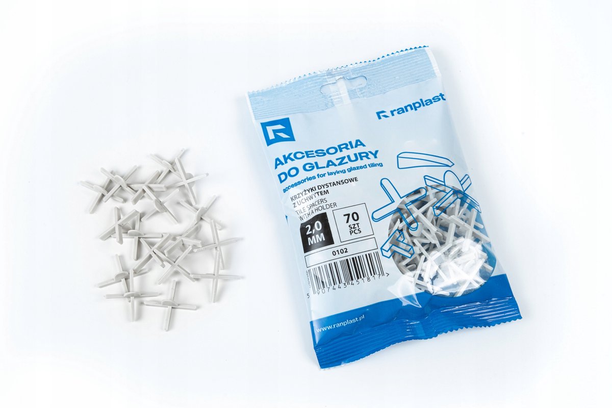 Ranplast Tegelthistels met Houder - 2mm Voeg - 70 Stuks