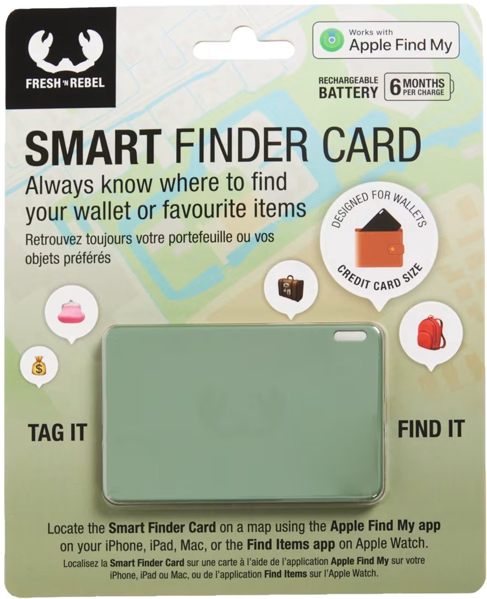 Fresh ‘n Rebel - Smart Finder Card werkt met Apple zoek mijn app (Groen)