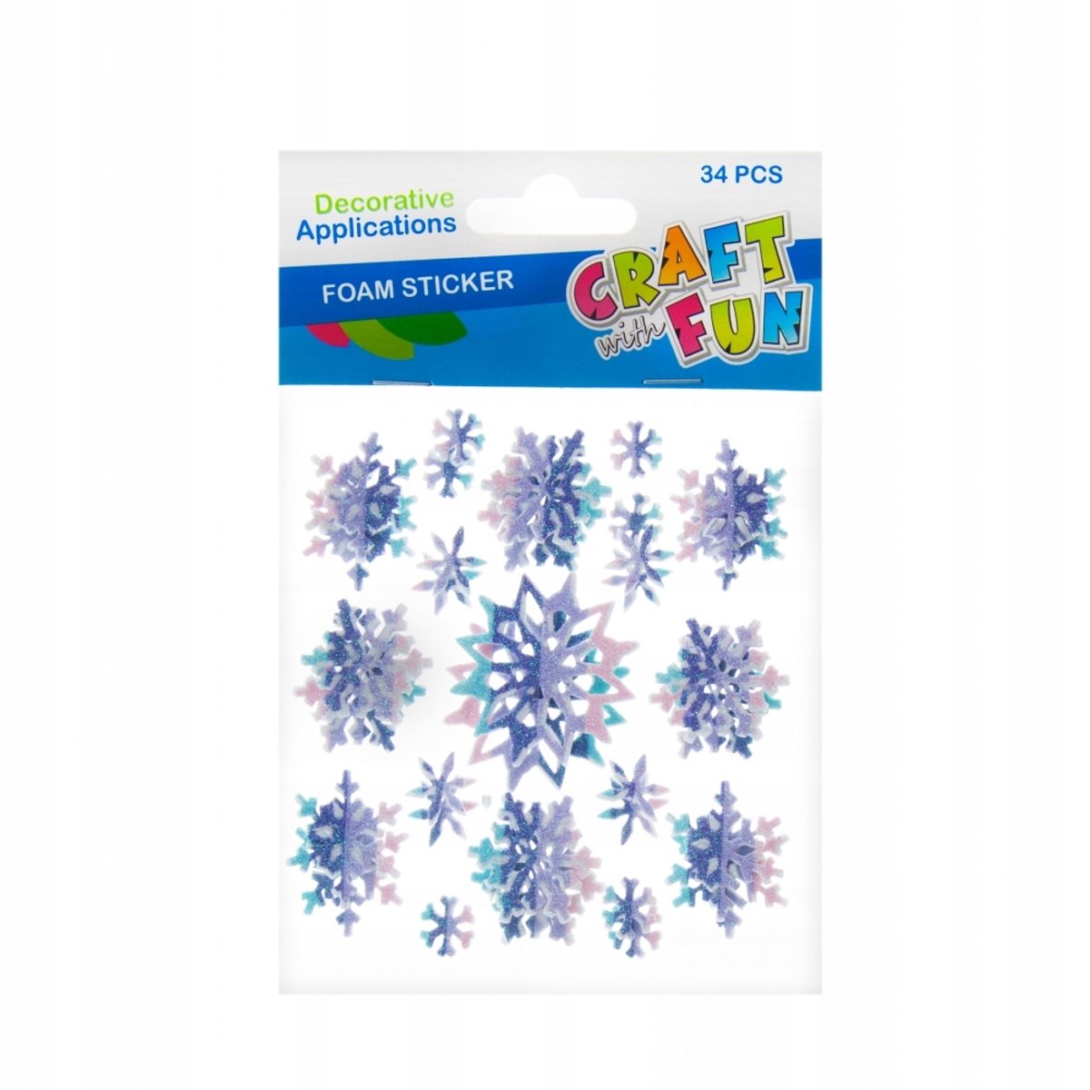34 Zelfklevende Foam Sterren Decoratie Stickers - Craft with Fun
