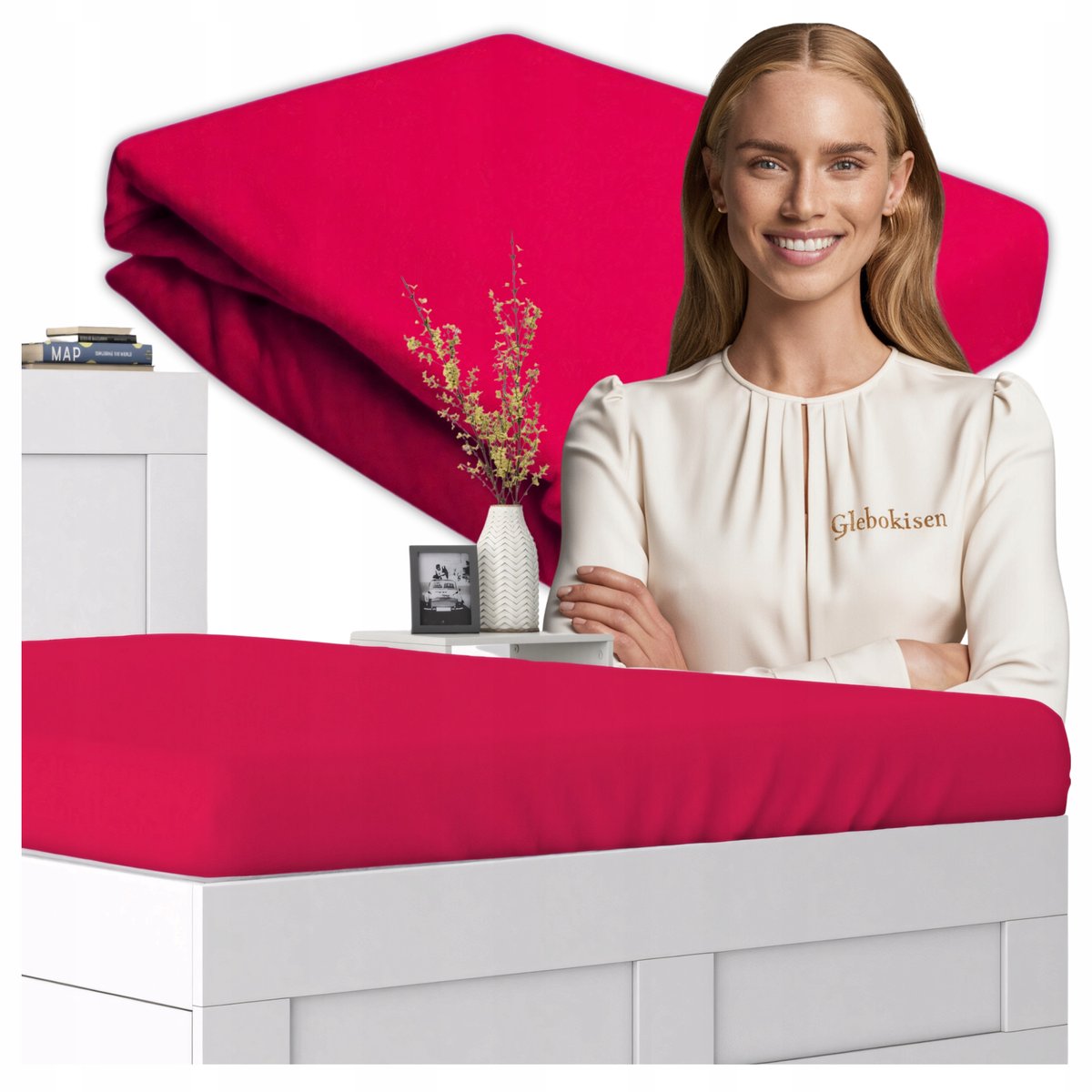 Jersey Hoeslaken Katoen 90x190cm Biskupi - Zacht & Ademend