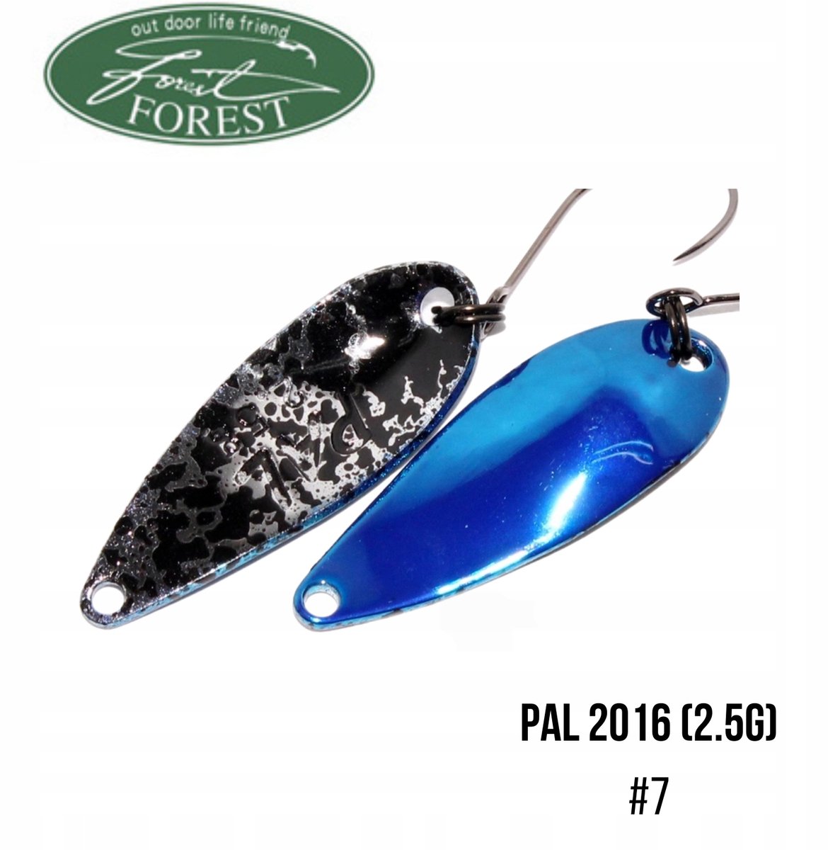 Forest PAL 2016 Wobbler 2,5g Flash Blauw - Vliegvissen