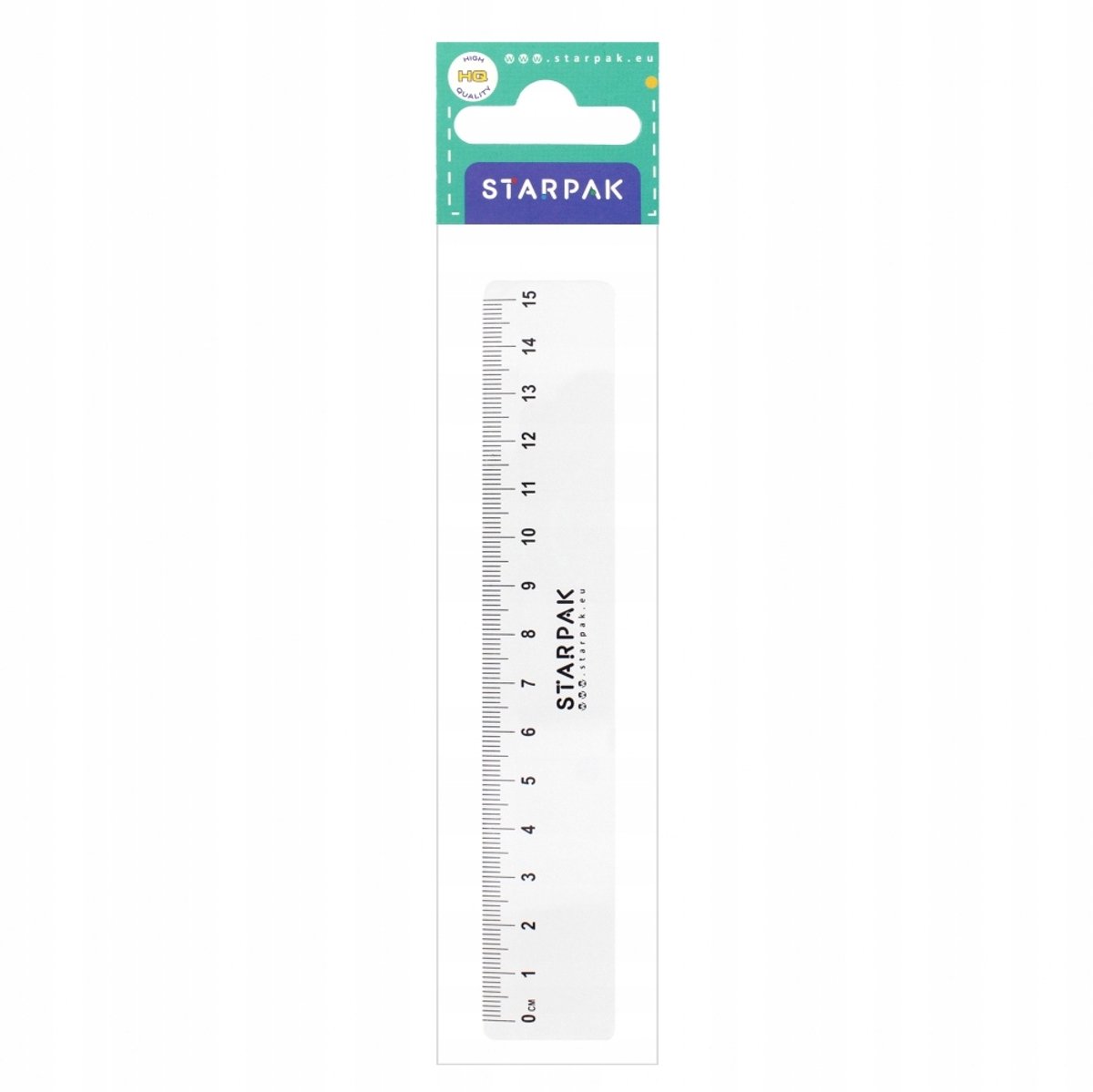 STARPAK Liniaal 15 cm Transparant Plastic Kind Veilig