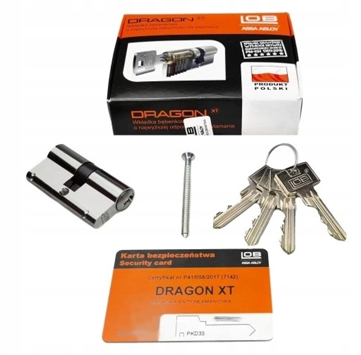 LOB Dragon XT Cilinder 30/55 Nikkel - Anti-inbraak & Gecertificeerd