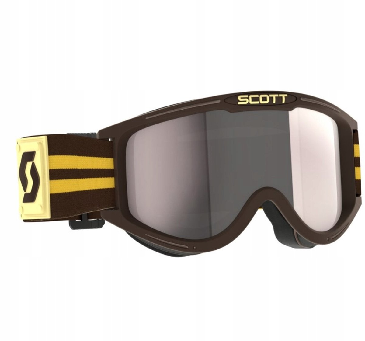 SCOTT 89X Era motorbril bruin/zilver chroom