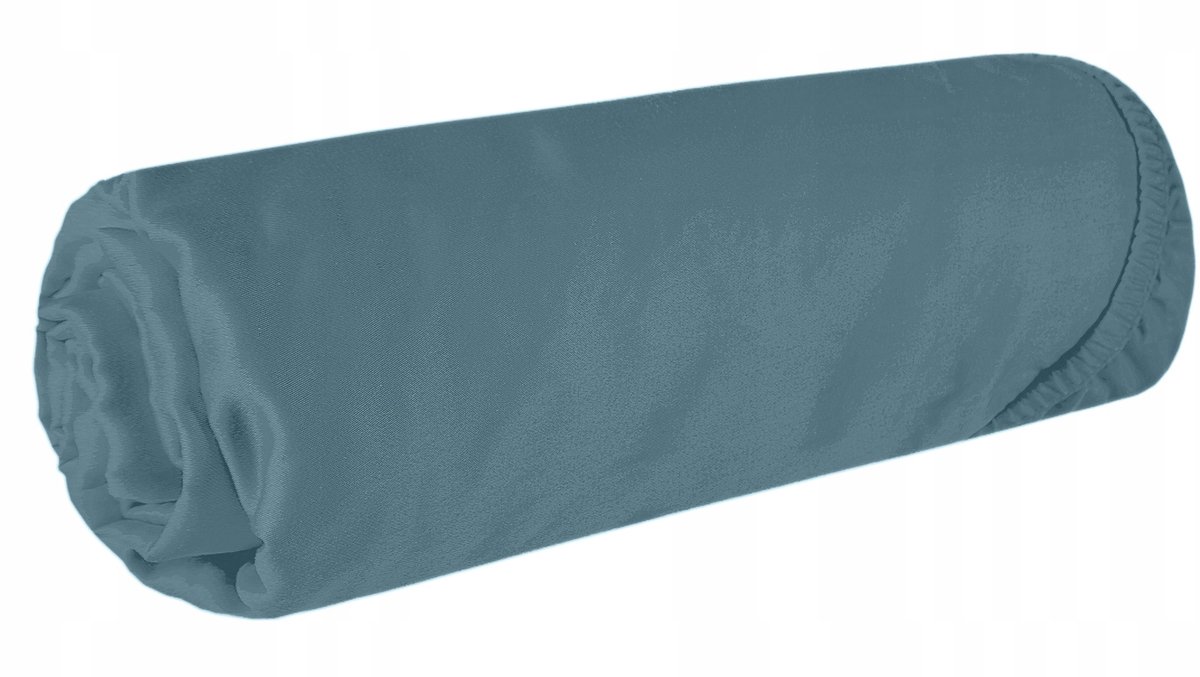 Hoeslaken met elastiek Katoen Satijn 200x220 cm Blauw