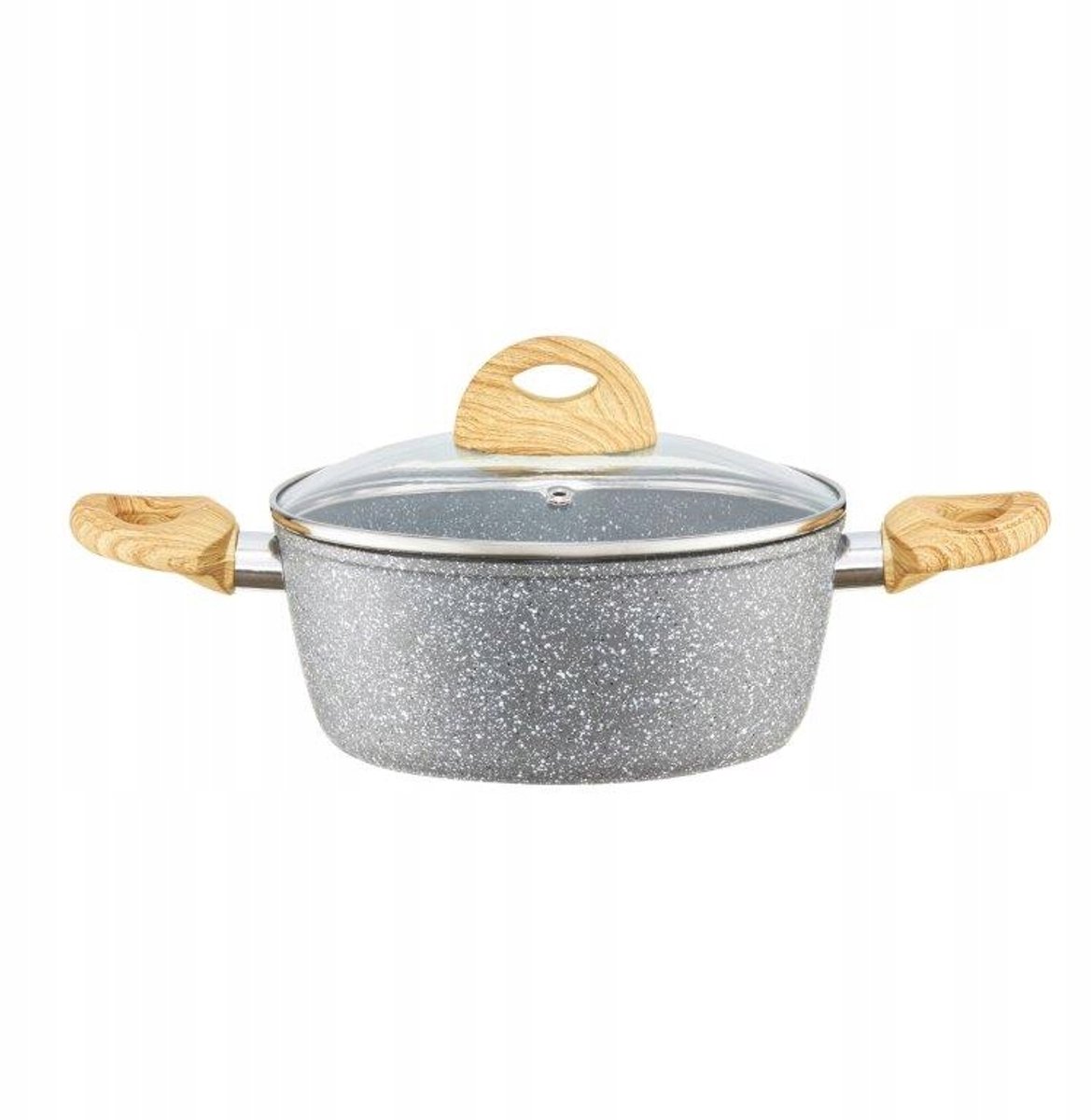 AM-Lahti Aluminium Pan 20cm 2.25L met Deksel - Geschikt voor Inductie