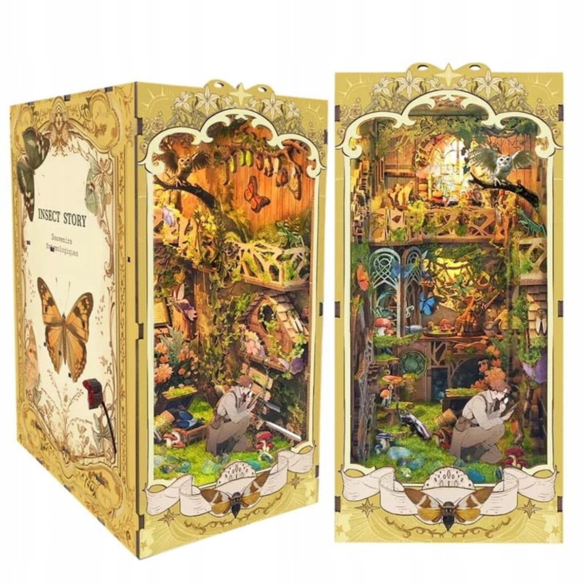DIY Miniatuur Boekenhoekje: Schatzoekers Tuin met Licht