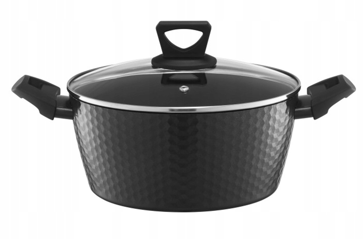 Ambition Diamond Aluminium Pan 20 cm - 2,3L - Zwart