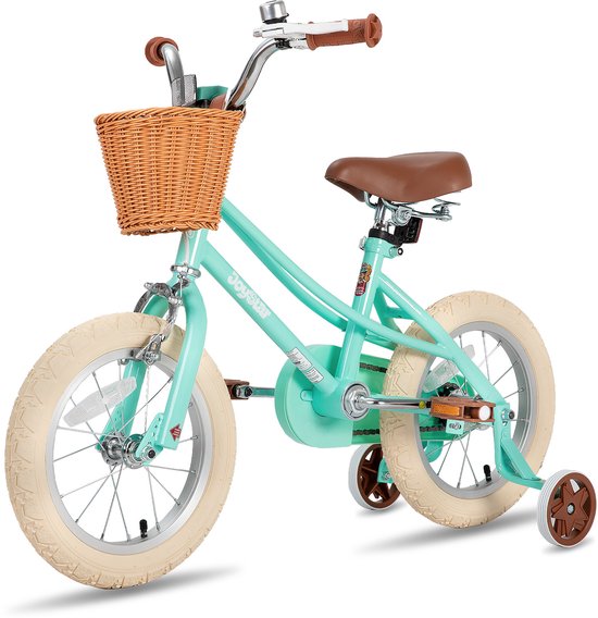 Joystar Fantasy Kinderfiets voor Meisjes - 16 Inch - Mand - Zijwieltjes - Bel - Handrem - Groen van JOYSTAR — afbeelding 5