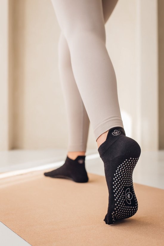 Yoga sokken antislip zwart - Lotus van Merkloos — afbeelding 5