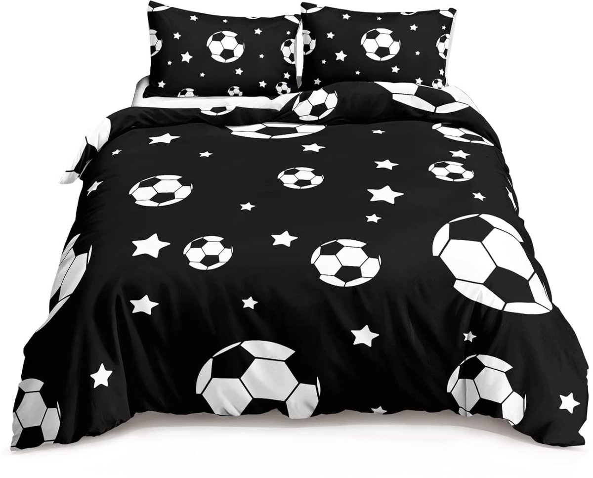 Image of 3-delig Beddengoed Set - Gamepad Patroon - Zacht en Ademend - 1 Dekbedovertrek + 2 Kussenslopen