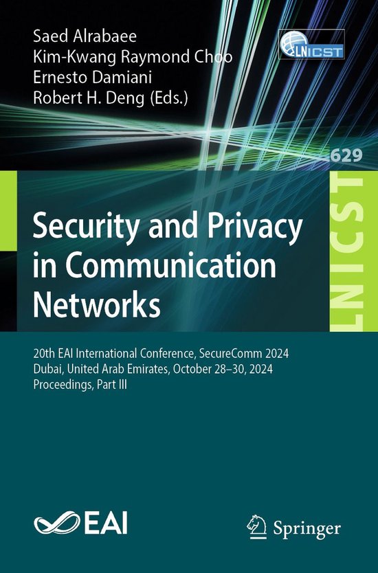Springer Nature Proceedings Computer Science 3 - Security an ... - cover