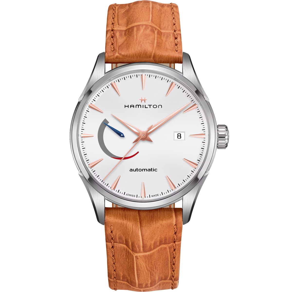Hamilton Jazzmaster H32635511 Horloge - Leer - Bruin - Ø 42 mm