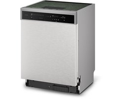 Klarstein Vaatwasser Verosteel inbouwvaatwasser 60 cm - 14 couverts, 9 programma's, stil 42 dB, energieklasse A, AquaStop, kinderslot, roestvrij staal, inbouwvaatwasser - Vaatwasmachine - voor Keuken - Energiezuinig - RVS - Dishwasher