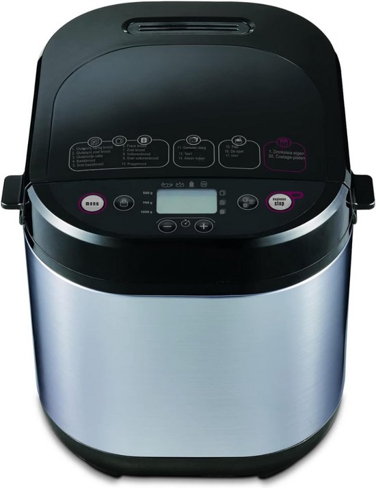 SCH® Broodbakmachine - Broodbakmachines - Broodbak machine - Zwart- ‎31 cm x 29 cm x 29 cm