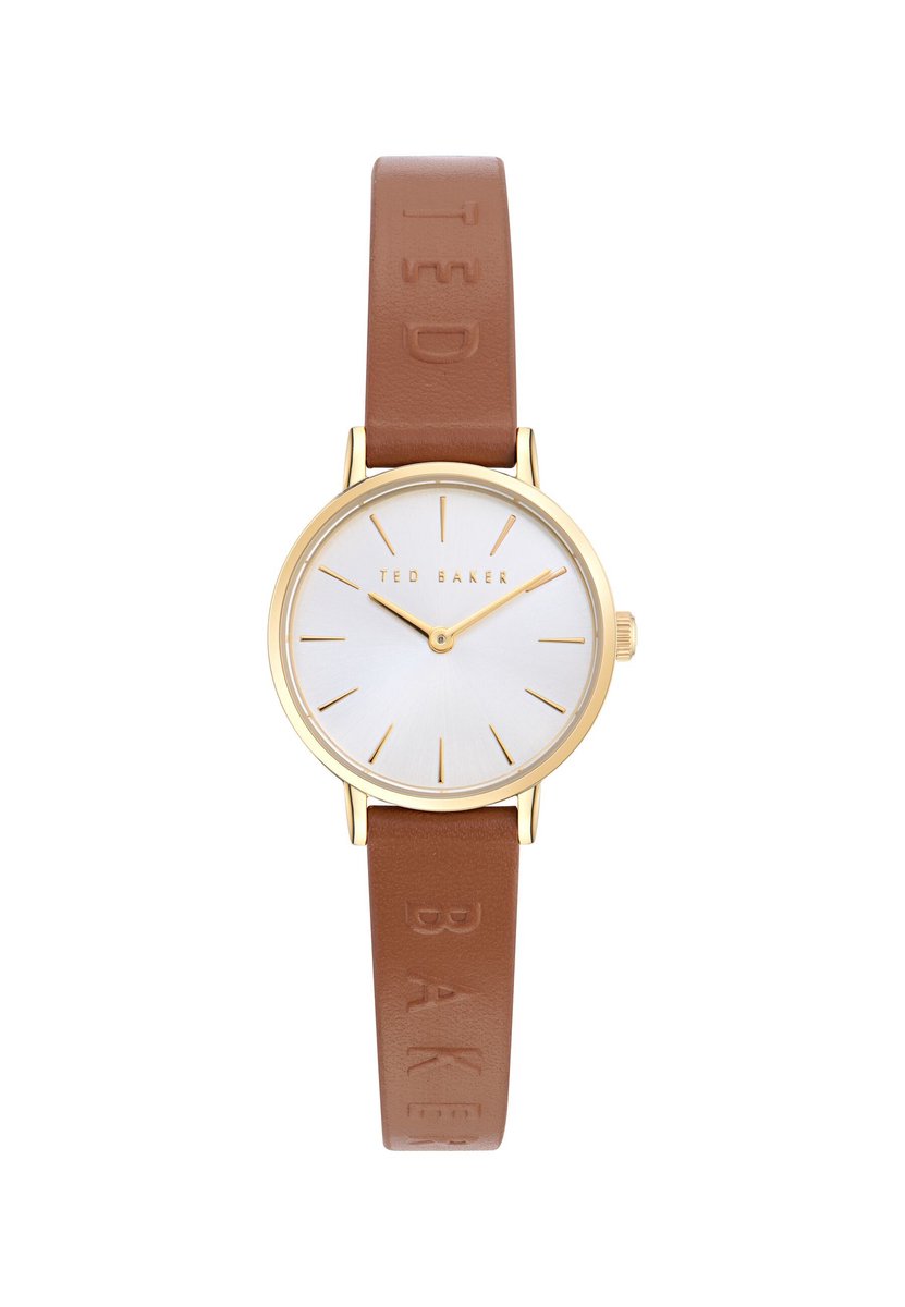Ted Baker Staciie Quartz Analoog Horloge Bruin Kast: 100% Roestvrij Staal | Armband: 100% Leer 28 mm BKPSTF401W0