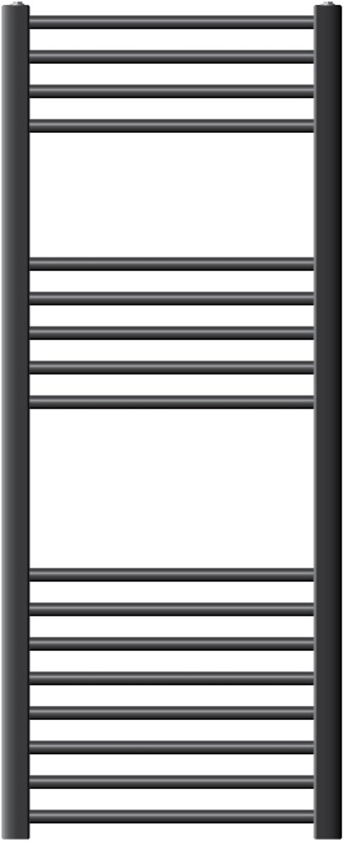 Elektrische badkamerradiator met verwarmingselement 900W 500x1200 mm antraciet recht met zijaansluiting & thermostaat Digitaal display LuxeBath