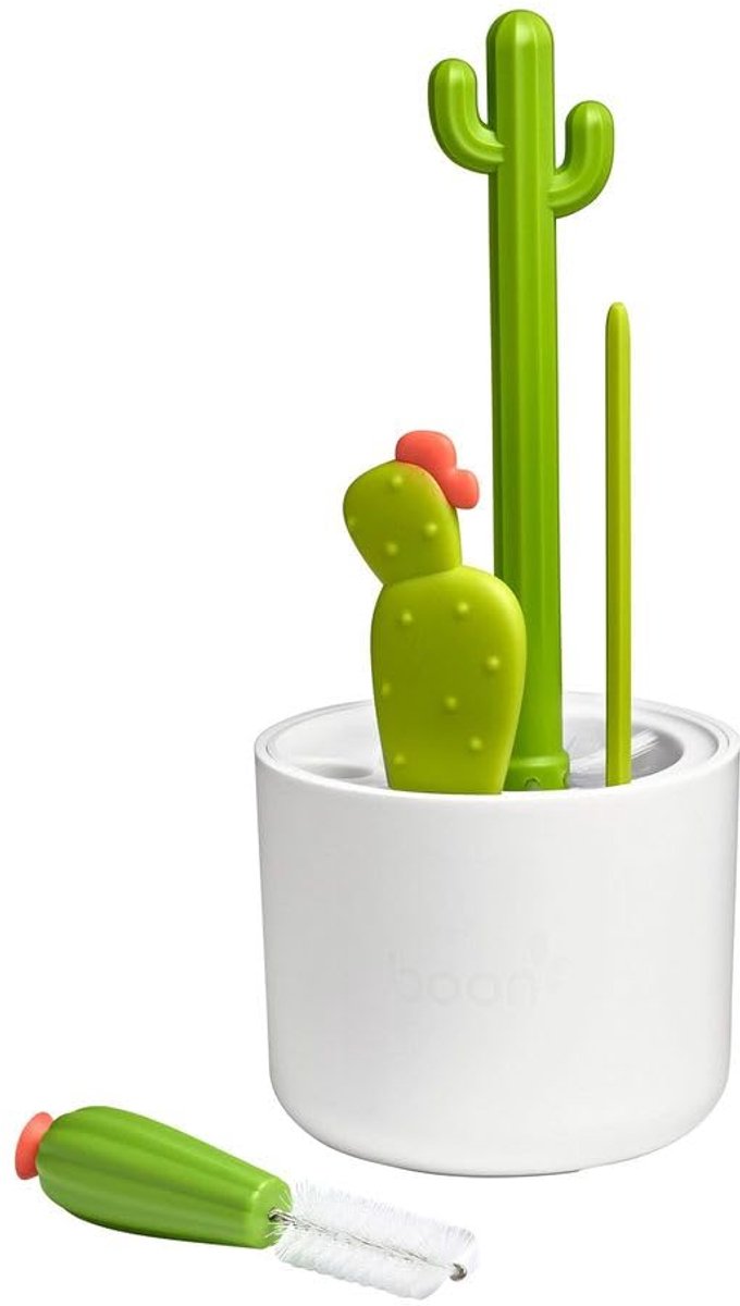 Flesreinigingsborstelset - inclusief flessenborstel, tepelborstel, detailborstel en rietjesborstel - babyflesborstelset voor droogrekken voor flessen - Baby Essentials - 4st — afbeelding 3