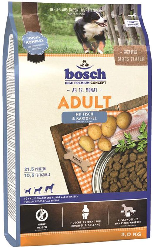 bosch Adult vis & aardappel 15kg