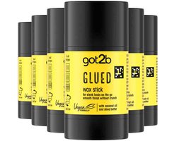 Got2b Glued Styling Haarwax Stick - 6 x 50 gr - Voordeelv...