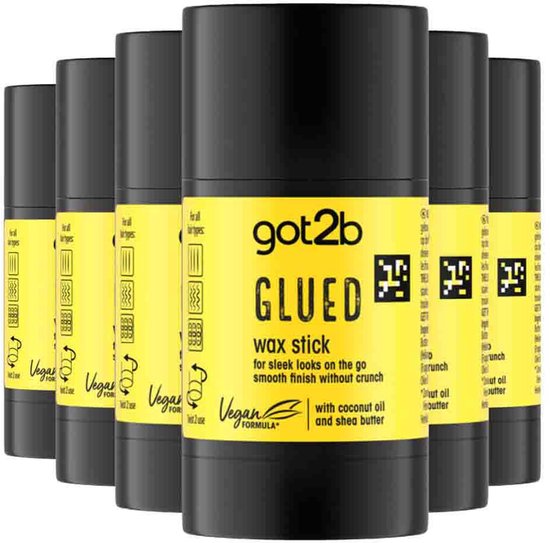 Got2b Glued Styling Haarwax Stick - 6 x 50 gr - Voordeelverpakking