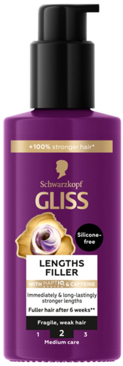 Gliss Haarserum Full Hair Wonder - 3 x 100 ml - Voordeelverpakking