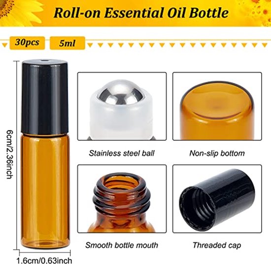 Belle Vous Roll On Etherische oliën (24 stuks) – 3 ml