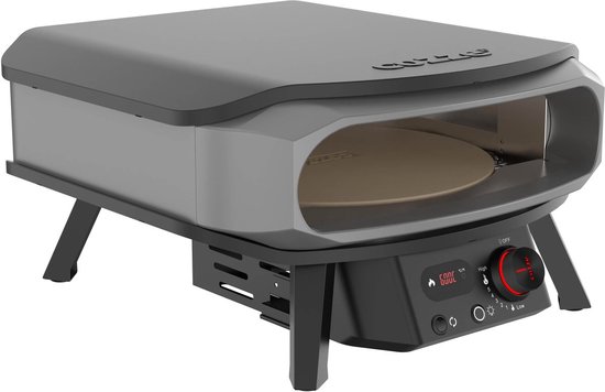 Cozze® 17" PREMIUM pizza oven met roterende steen, Gas pizza oven met thermometer inclusief GRATIS pizzaset — afbeelding 2