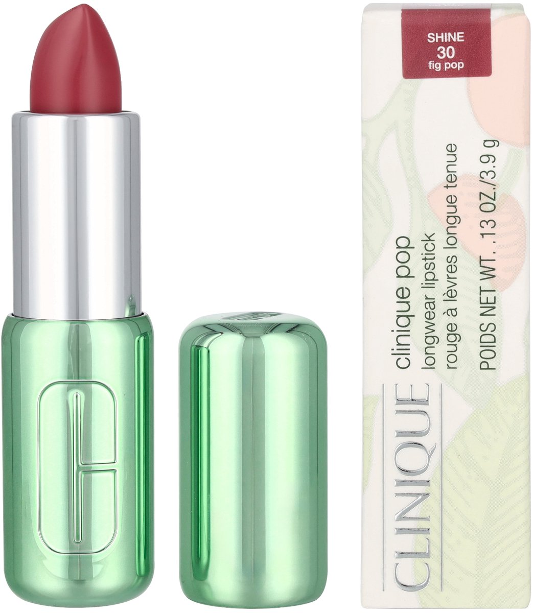 Clinique Pop Longwear Shine Lipstick | 30 - Fig Pop | 3.9gr — cadeau in Verzorging - foto 2