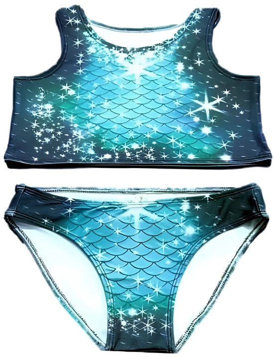 Ensemble de Bikini Mermaid Sisters Sparkle Splash - 8