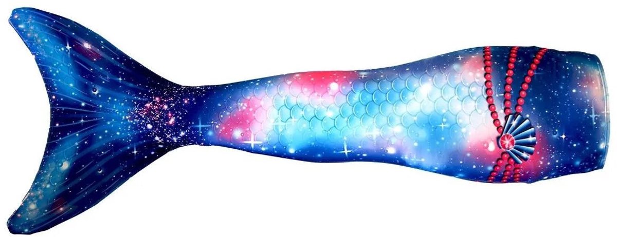 Mermaid Sisters zeemeerminstaart voor meisjes - Blauw/Roze - Maat 146-158 - Zeemeermin zwemkleding