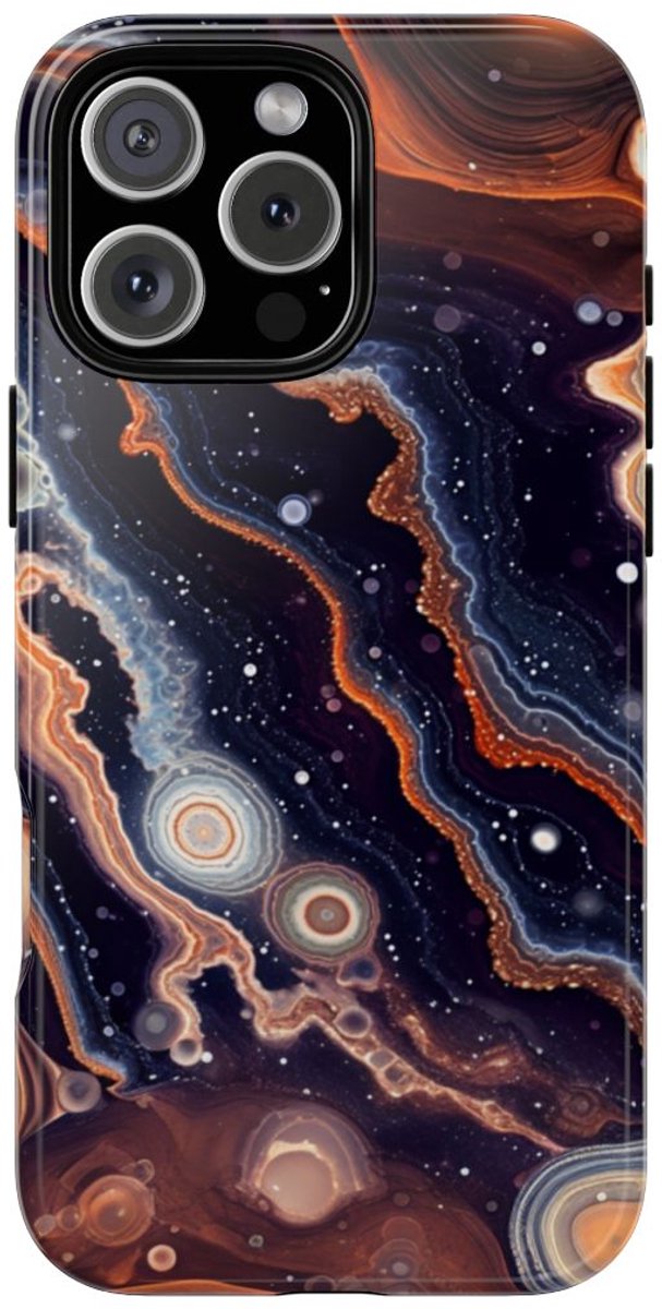 Abstracte Ruimte-Agatenstructuur – Telefoonhoesje Geschikt voor iPhone 16 Pro Max