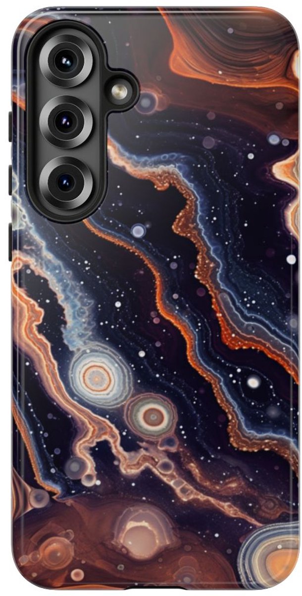 Abstracte Ruimte-Agatenstructuur – Telefoonhoesje Geschikt voor Samsung Galaxy S25 Plus
