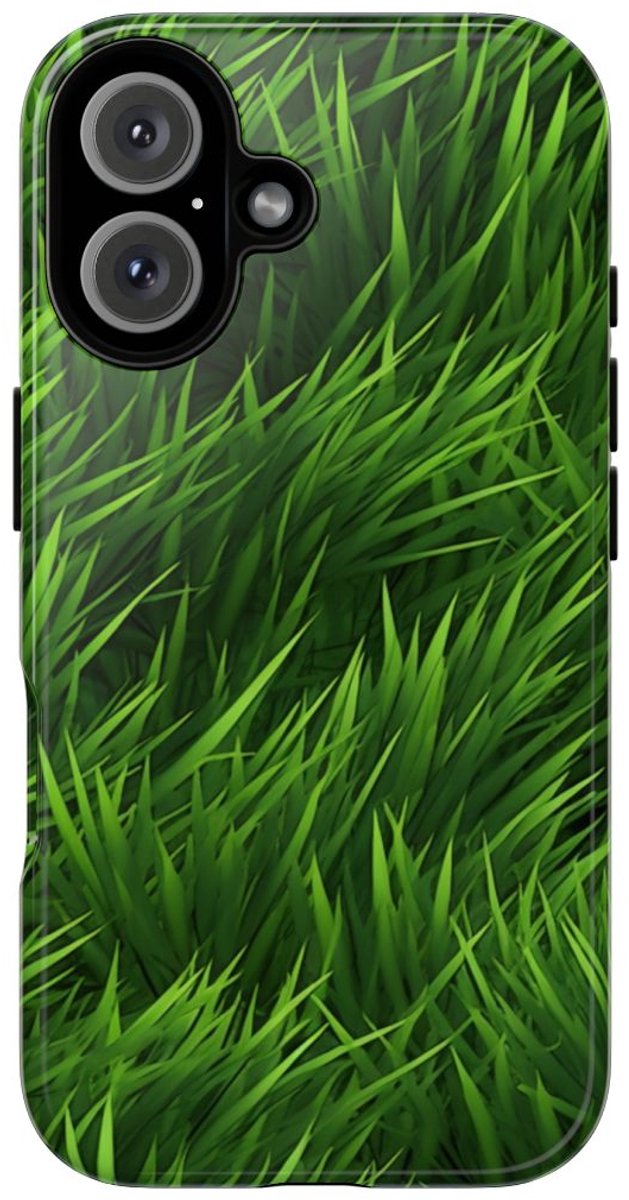 Weelderig Groen Grasstructuur – Telefoonhoesje Geschikt voor iPhone 16