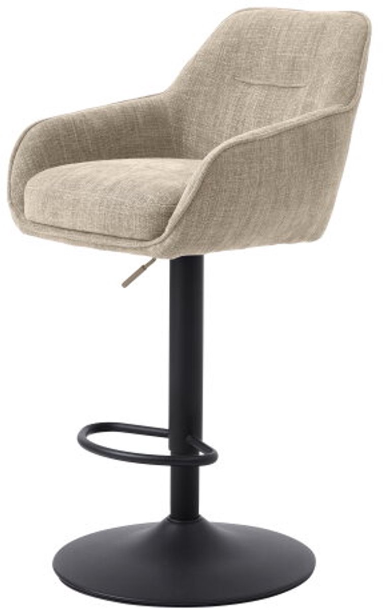 Meubelplaats Barstoel Avola - Linen - barstoelen set van 2 Beige