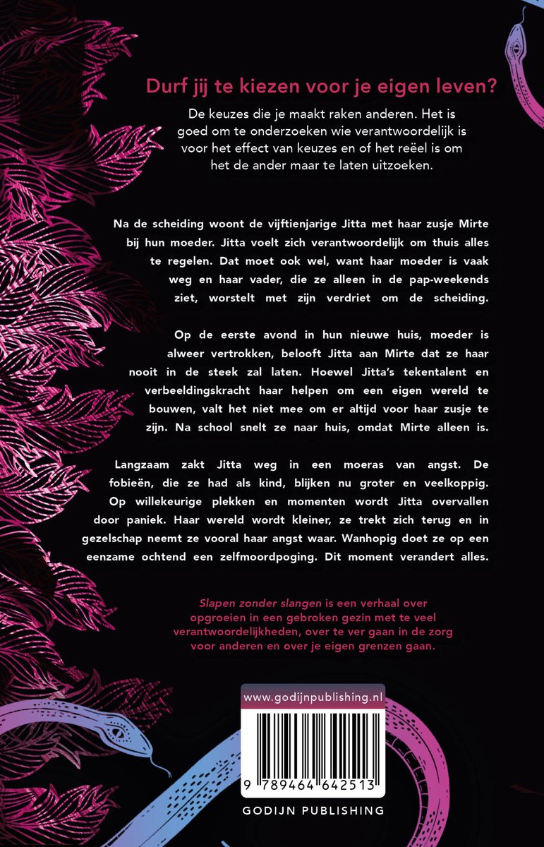 Slapen zonder slangen - back cover
