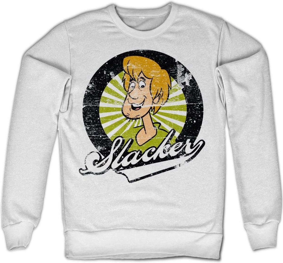 Scooby Doo Shaggy The Slacker-sweatshirt, witite