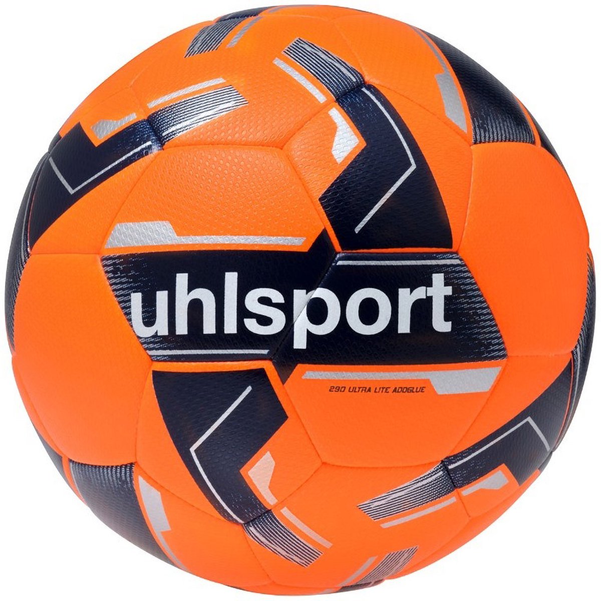 Uhlsport 290 Ultra Lite Addglue Lightbal - Fluo Oranje / Marine / Zilver | Maat: 4