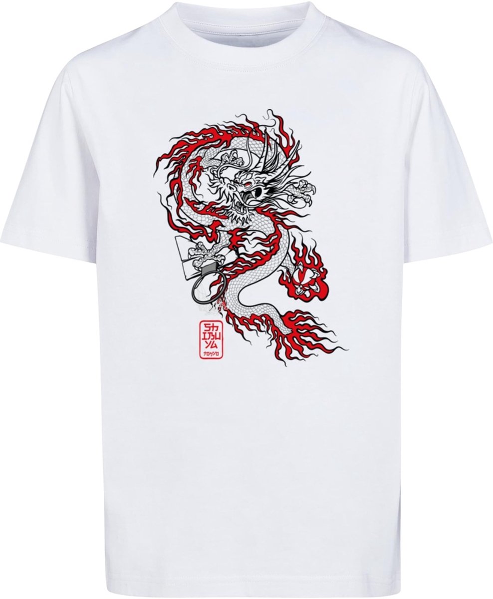 Mister Tee Dragon Baller Kinder T-shirt Kids 110/116 Wit