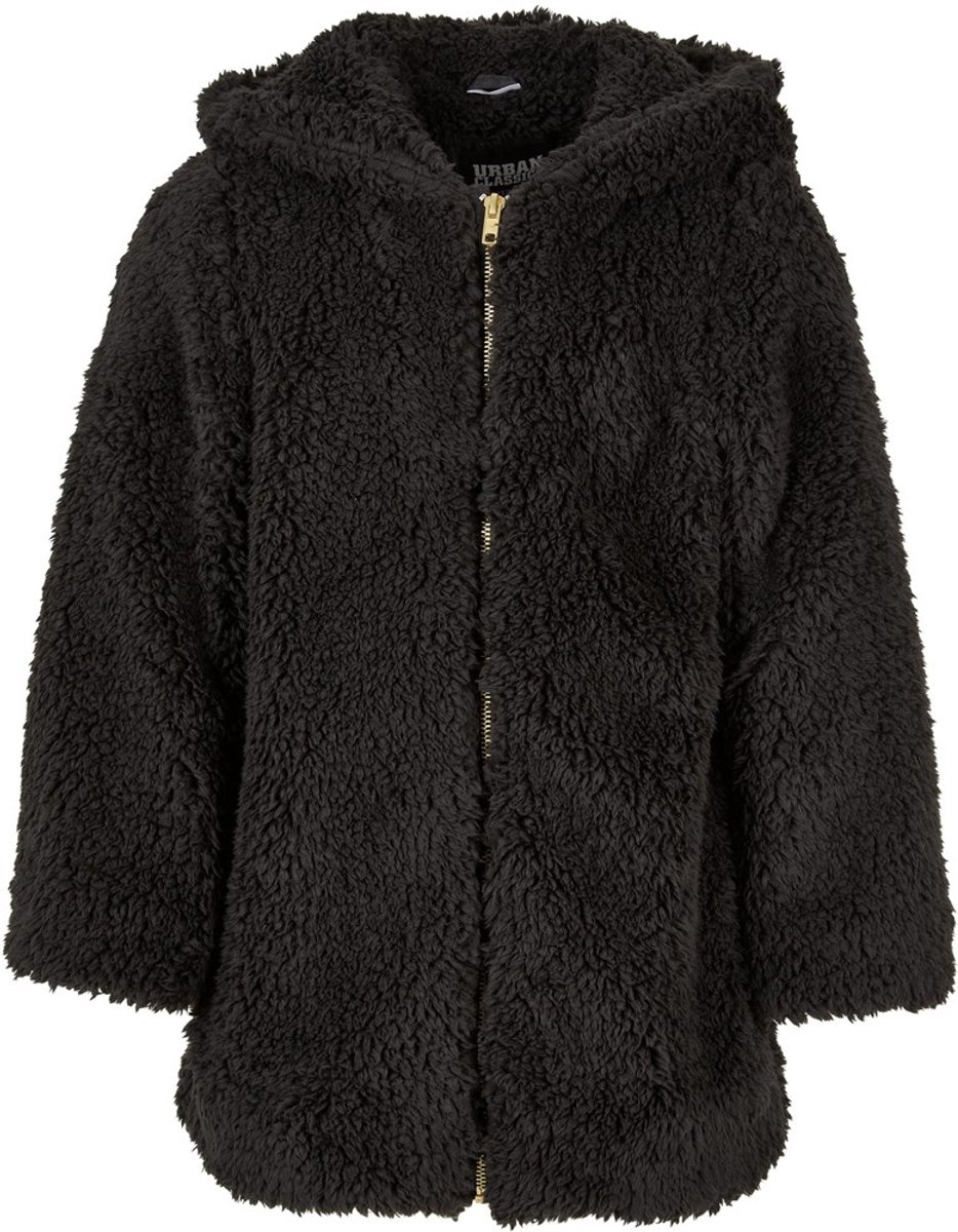 Urban Classics Sherpa Kinder Jacket Kids 110/116 Zwart