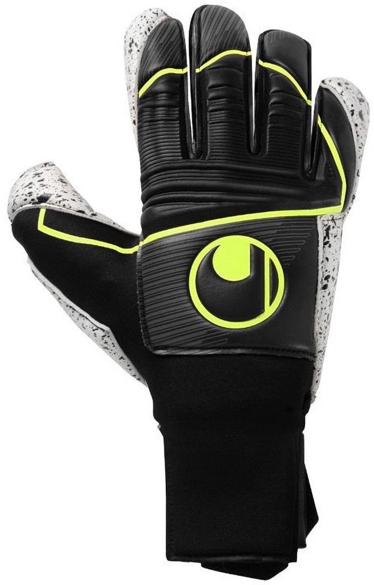 Uhlsport Supergrip+ Flex Frame Carbon Black Fluo Yellow Keepershandschoenen - Maat 8
