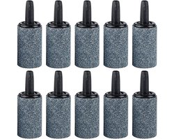 Vitdipy - Luchtstenen - 10 stuks - Luchtsteen Vijver - Aquarium luchtsteen - Zuurstofsteen - Aquarium beluchting - Bruissteen - 15x25 mm