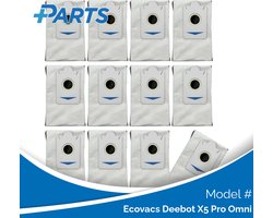 Ecovacs Deebot X5 Pro Omni Stofzakken (12 Stuks, Plus.Parts® alternatief voor DDB030025)
