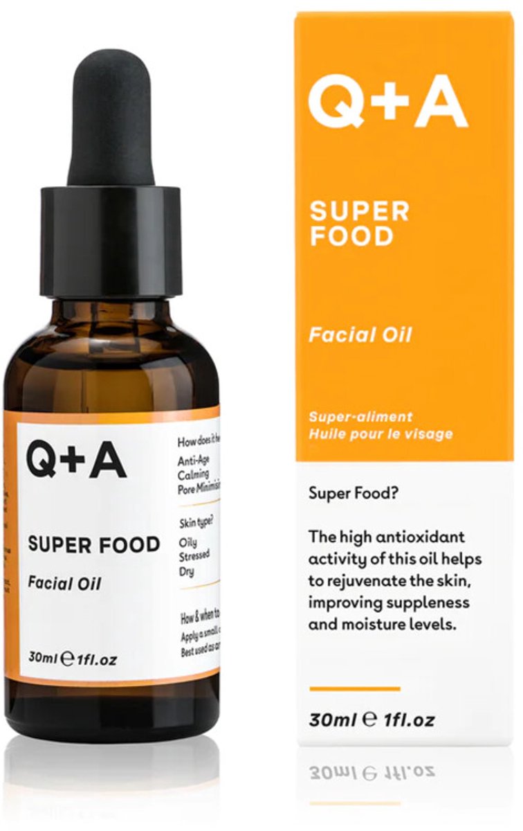 Q+A - Superfood Gezichtsolie - 2 x 30 ml - Voordeelverpakking