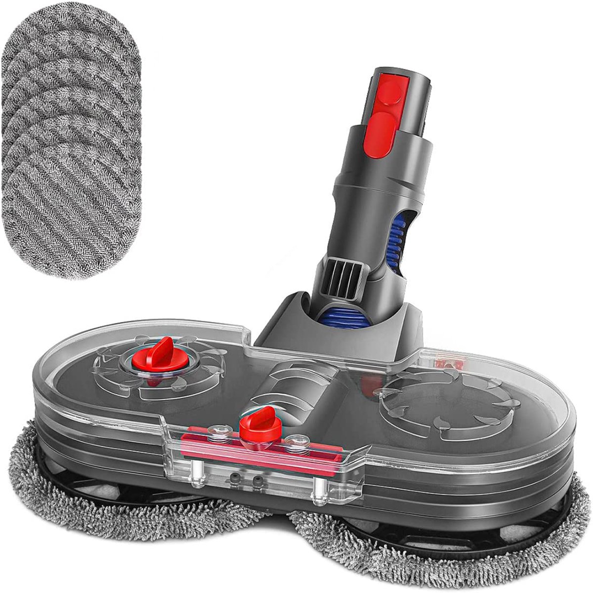 elektrische dweilopzetstuk voor Dyson V11 V10 V8 V7 V15 stofzuiger, dweilopzetstukset met 12 dweilpads en verwijderbare watertank