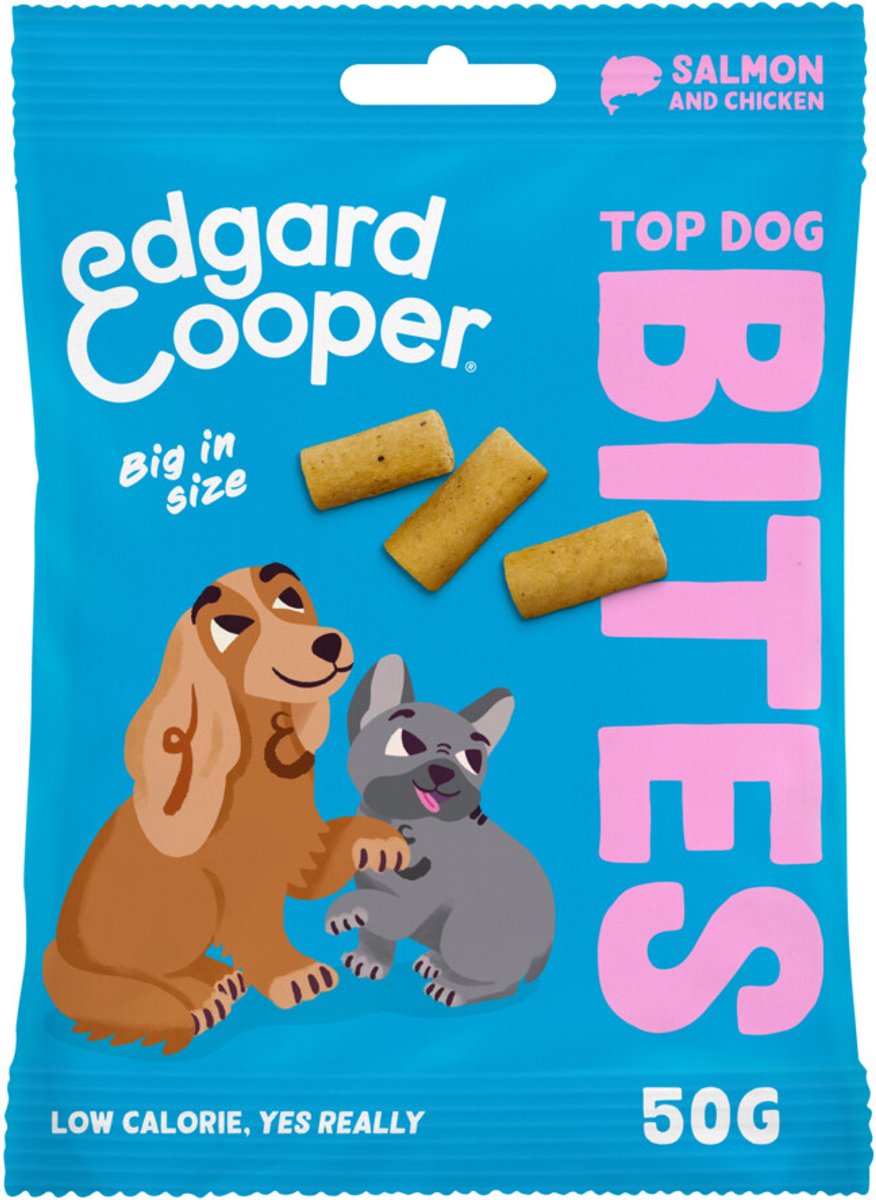 15x Edgard & Cooper Adult Bite L Zalm & Kip 50 gr