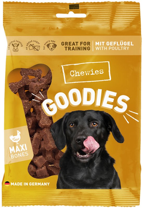 Chewies Goodies Hondensnacks Maxi Gevogelte - 10 x 200 gr - Voordeelverpakking
