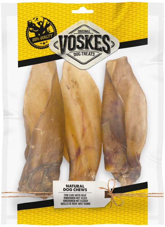 Voskes Runderoren Met Vlees - 8 x 3 stuks - Voordeelverpakking