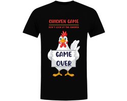 Chicken game Heren T-shirt - kip - grappig - spel - cartoon - shirt