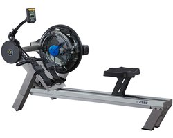 Fluid Rower Evolution E550 Roeitrainer – Hartslagmeter – Roeimachine met 10 weerstanden – Roeiapparaat voor thuis – Waterweerstand – Zilver
